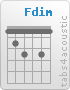 Chord Fdim (1,2,3,1,3,1)